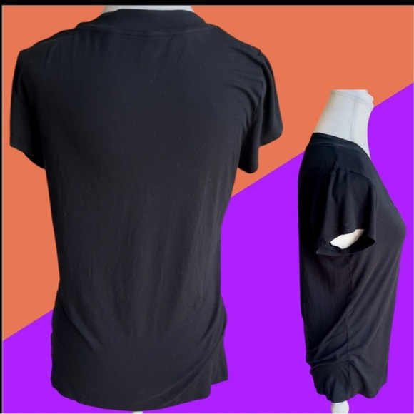 Classic Black V-Neck Women's Top - Picture 7 of 10